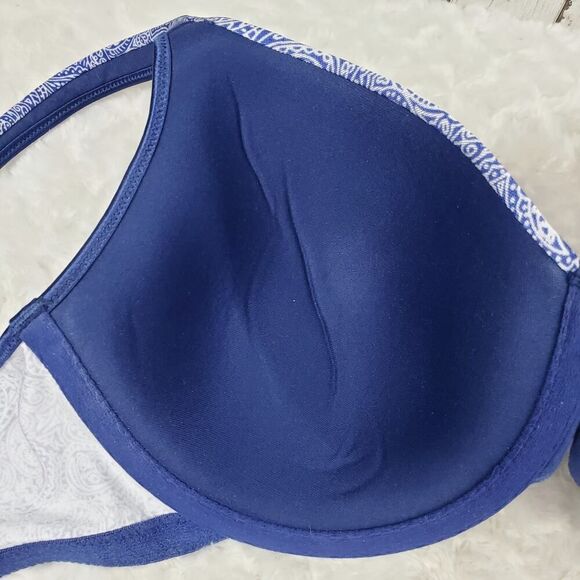 Bali Padded Underwire Bra Blue Size 36D - Picture 6 of 9